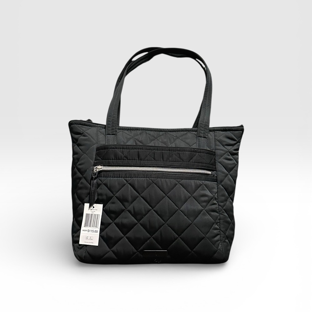 Vera Bradley Small Vera Tote Black NWT MSRP $115